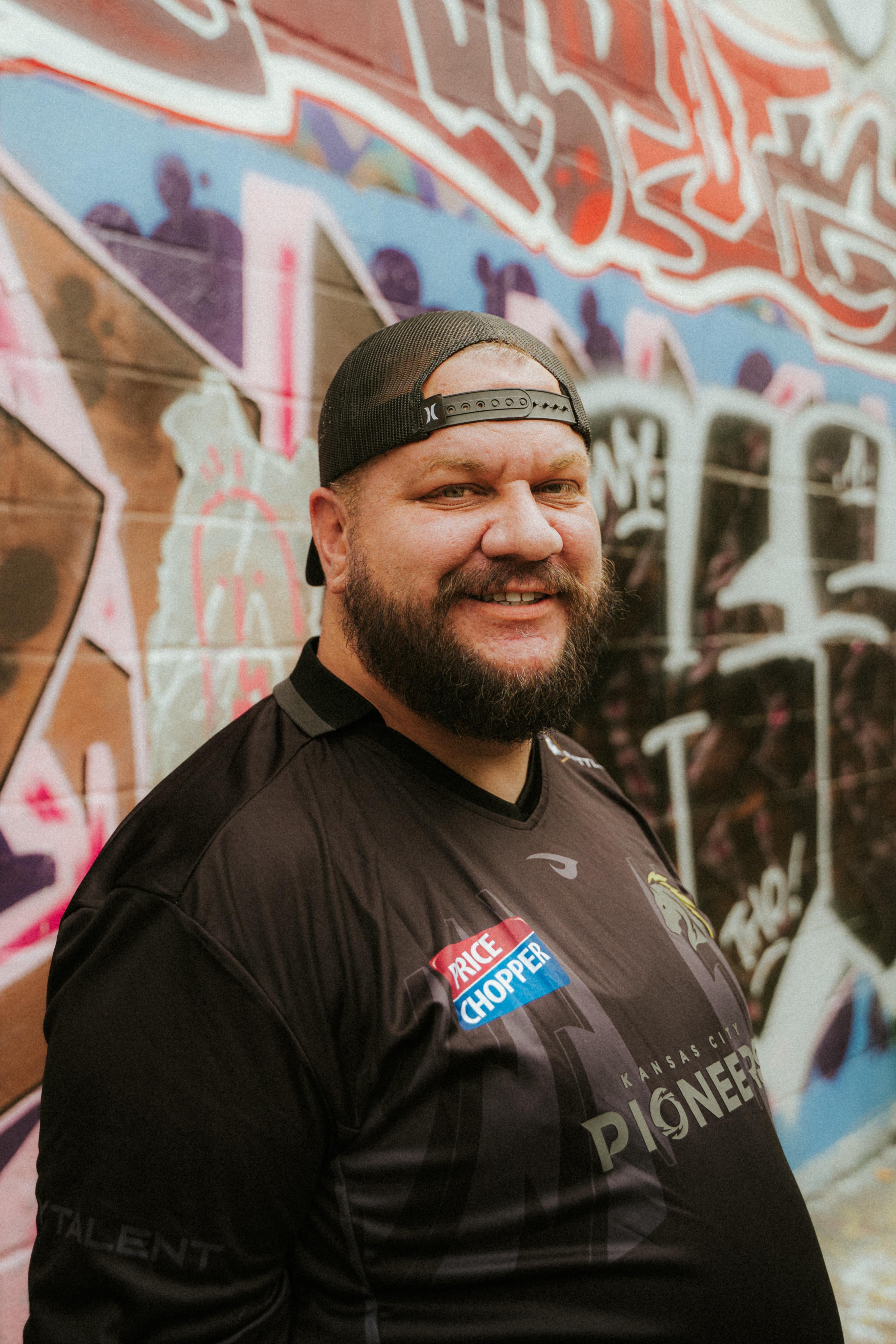 Profile photo with graffiti background